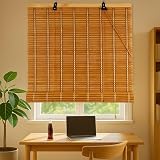 Store Bambou Exterieur/Rideau Bambou Exterieur,Store Bambous Naturel,Stores Venitien Occultant Fenetre,Rouleaux Romains Rétro,Rideau Pare Soleil Intimité pour Maison,Personnalisée