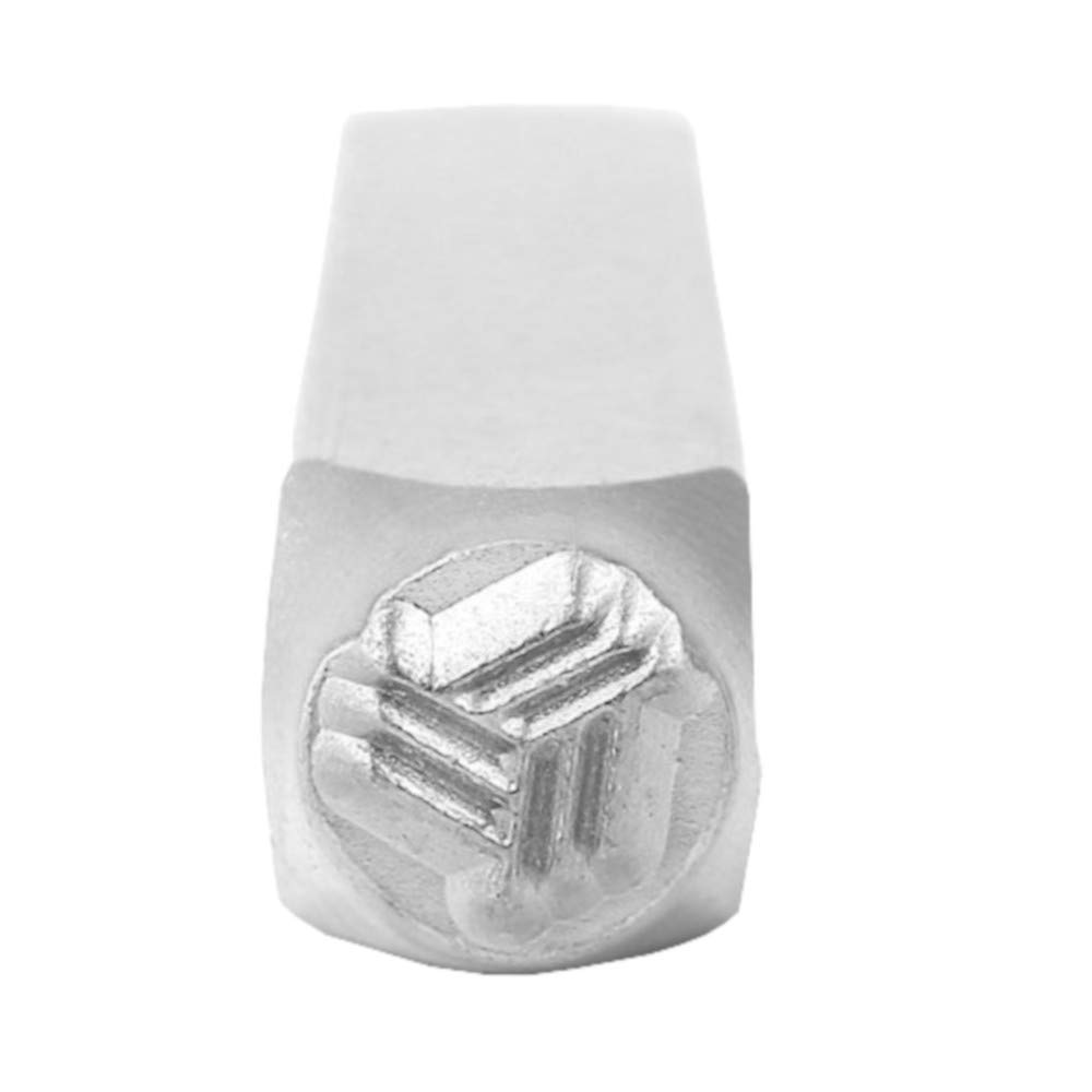 Angled Line Texture Metal Stamp, 6mm
