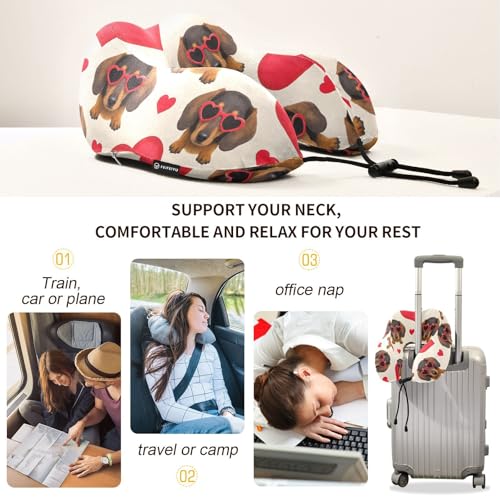 Almohada espuma viscoelástica 27x24 cm para viaje miniatura 4