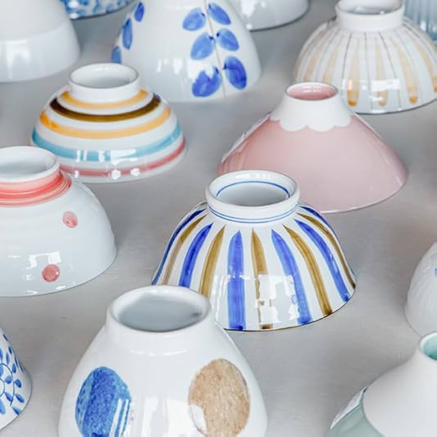 Amazon｜TAMAKI 茶碗 露花 回し丸紋 赤 直径12.8x高さ6cm 330ml T