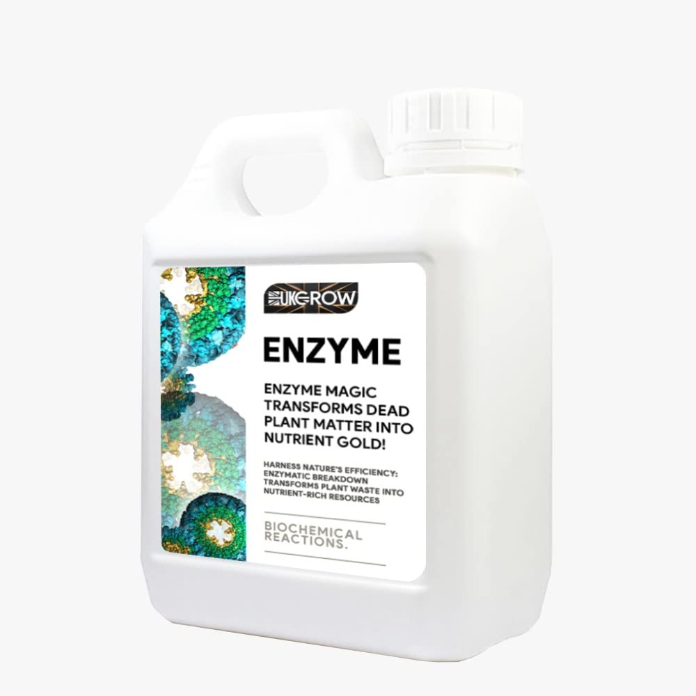 UK Grow -25L Enzyme - Premium Hydroponic and Soil Nutrients - Maximize Plant Growth and Yield (25Ltr, Enzyme)