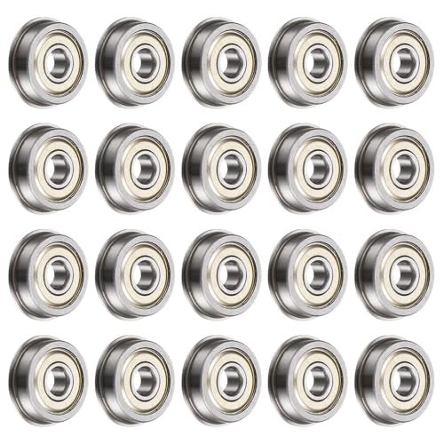 Tool Parts and Accessories F625ZZ Flanged Ball Bearing 20pcs 5x16x5mm ABEC1 Flange Bearings (#CN-140824-04345)