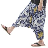 [沖縄技研] サルエルパンツ アラジンパンツ タイパンツ メンズ レディース ユニセックス PS-ST4637 (ブルー)
