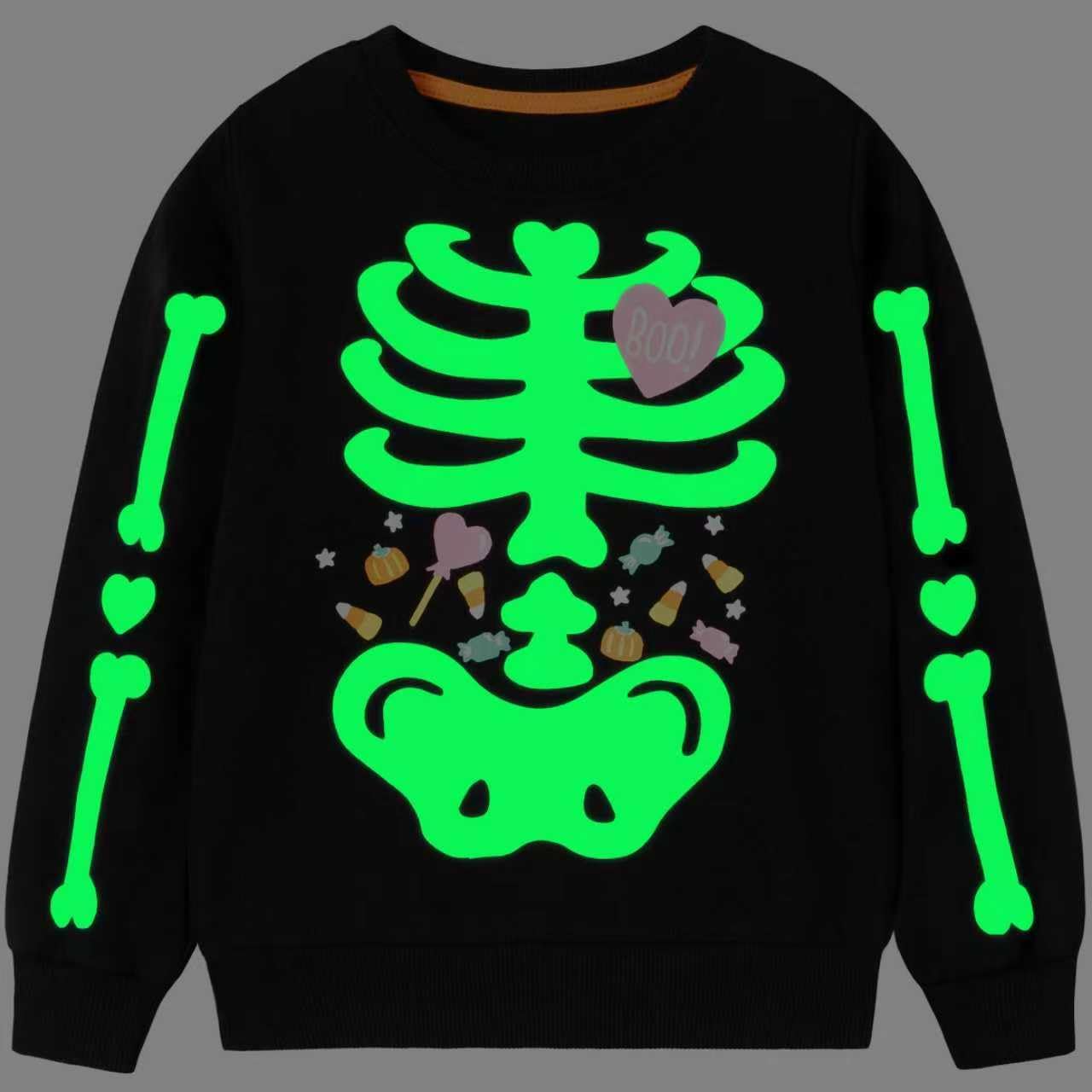 Girls Valentines Sweatshirt Toddler Kids Sequin Heart Long Sleeve T Shirt Ruffle Pullover Cotton Sweater Tops - Image 4