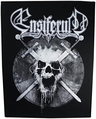 Ensiferum Skull Parche espalda Standard, 100% poliéster,