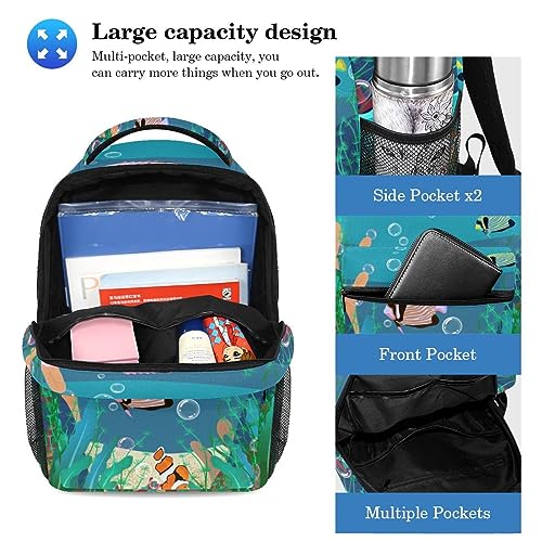 Sacs à dos avec trousse imprimé multicolore pour garçons et filles - 3