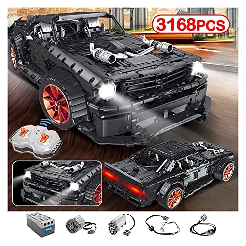 n.g. Home Decor 3168PCS RC Car Building Blocks Toy Kit Model Building Blocks Compatible Building Block RC Car Kit Led Light MOC Model Bricks Toys for Boys Children Hobbies – Bild 4