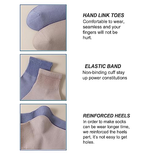 Image of MAGIARTE Womens Mini Crew Ankle Socks Athletic Casual Cotton Socks for Women