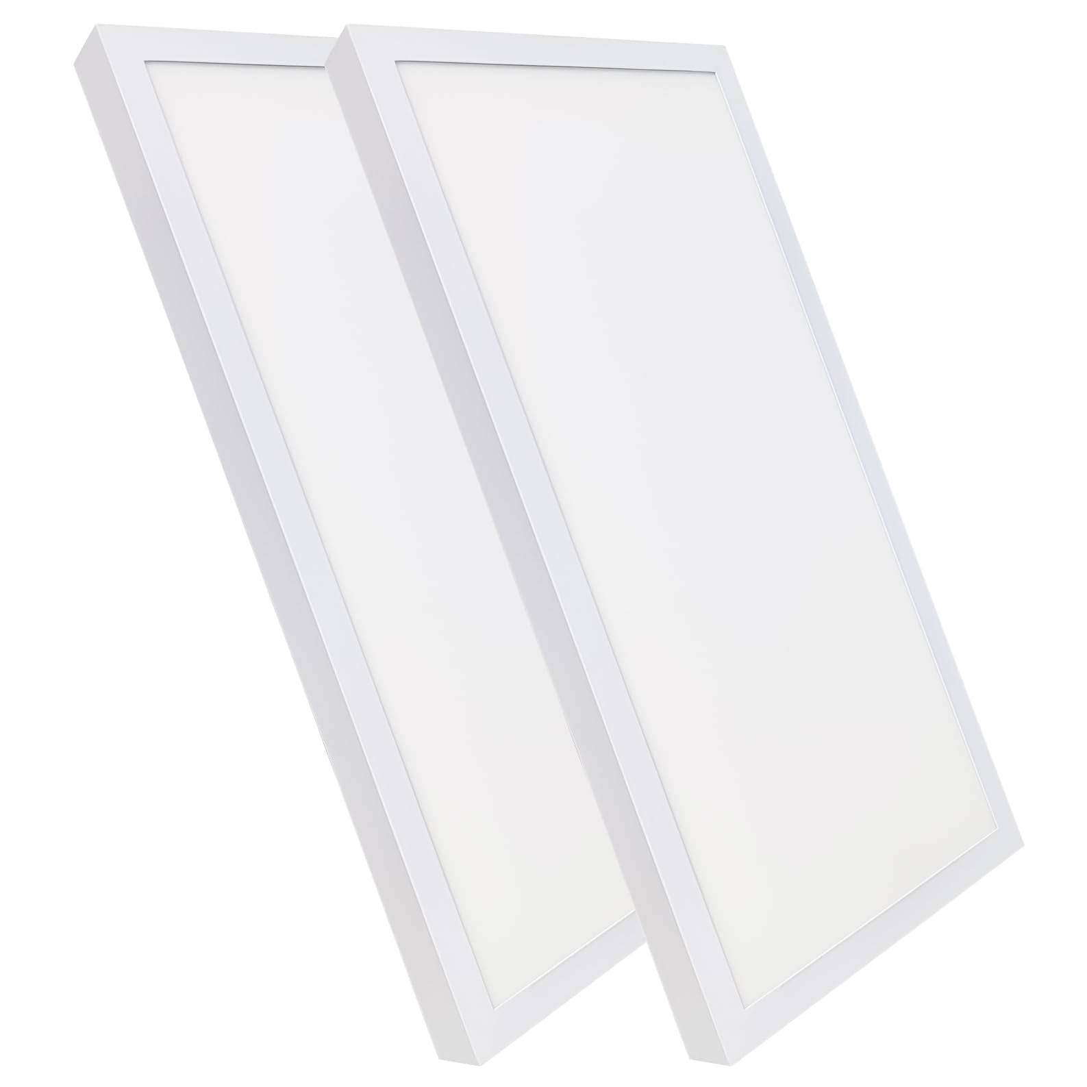 LED ATOMANT 2x Deckenleuchte LED Aufputz 60x30cm 36W CCT 3000-6500K 4000lm | Mit CCT-Farbtemperaturwahlschalter, Treiber inklusive