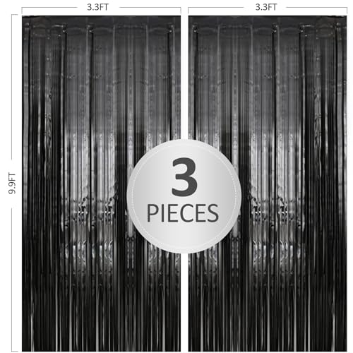 TenLaitech 3 Pack Cortinas Plateadas de 3.3x9.9 ft miniatura 2
