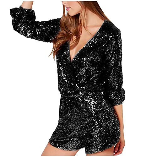 Conjunto de fiesta para carnaval y cenas elegantes con pantalón corto de lentejuelas