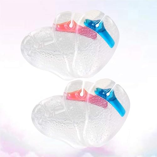 Miniatura 2 de EXCEART 3 pares de almohadillas para el antepié con patrón de mariposa antideslizantes insertos de gel protectores de dedos para sandalias