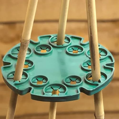Miniatura 4 de Paquete de 10 conectores para plantas de jardín, soporte de caña de bambú, bandeja de protección de plástico para plantas trepadoras, guisantes,