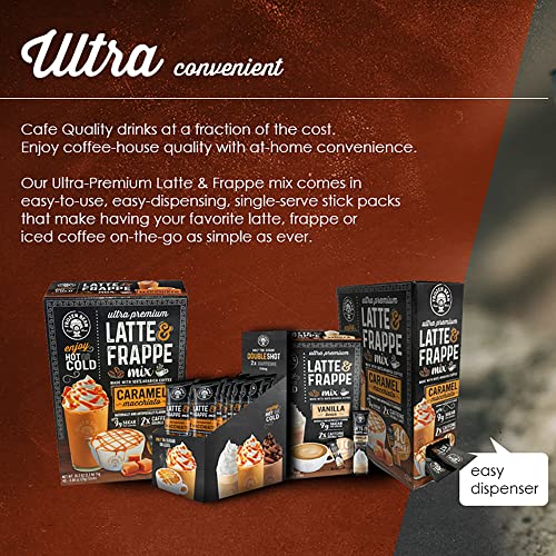 Frozen Bean Frappe Latte Mix - 1 Box, 20 Single Serve Packets - Low Sugar Instant Flavored Coffee For Hot, Iced, Or Frappuccino Blended Beverage - Coffee House Quality At Lower Cost (Pumpkin Spice) #TOP6