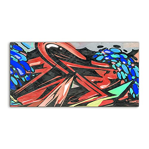 Tableau acrylique de qualité premium 120x60cm au design d'art mural graffiti urbain