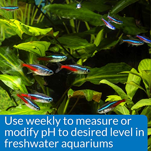 API Kit de teste de pH e ajustador de 250 testes de pH de água doce e kit de ajuste de pH de água do