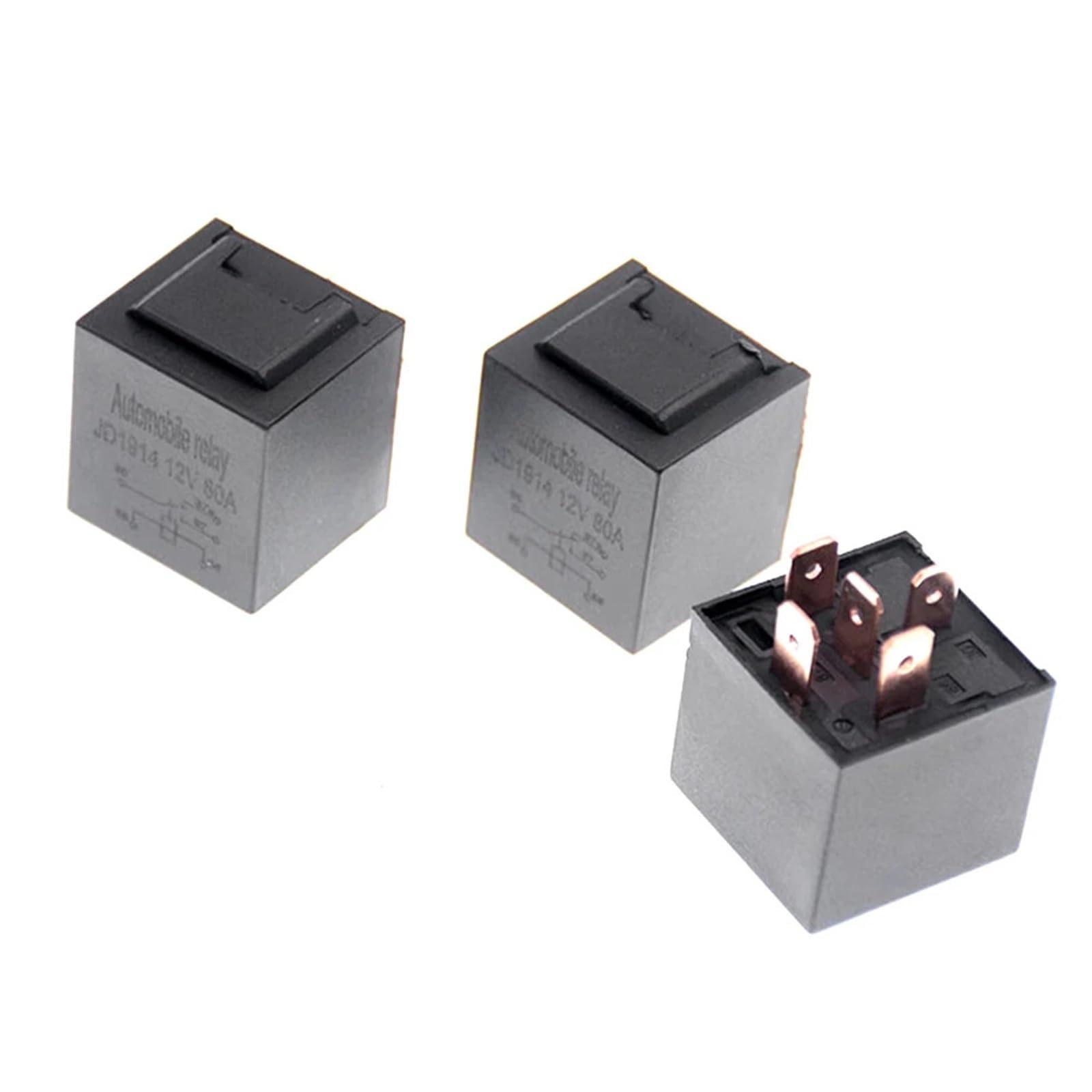 Relé de Coche de 4, 5 Pines, 4P, 5P, 80A, relés automotrices de Larga duración, relé de Arranque, relé de Alta Resistencia for Coche, relé de 12V/24V CC for Motor de Coche(24V 4PIN)