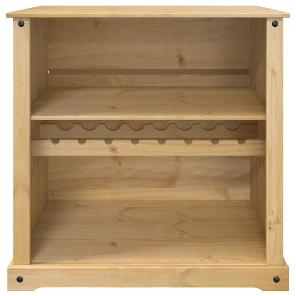 Mobiletto per vino in legno di pino, 107,5 x 51 x 105,5 cm