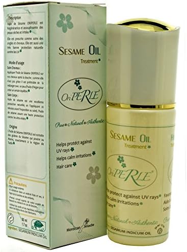 Sesame oil | Recommended body oi l Calms skin irritations | Softens dry skin | Regenerates dead skin | 1.7 fl oz by Oriperle