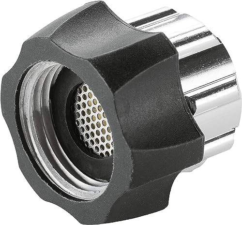 Image of Karcher Universal Filtered Garden Hose Connector for Electric Pressure Washers, Black