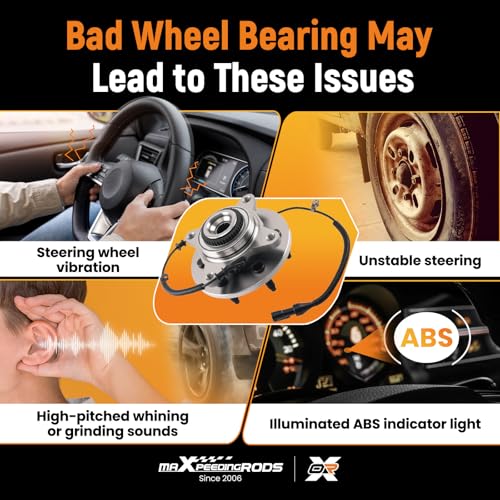 maXpeedingrods 515079 Front 4WD Wheel Bearing & Hub Assembly for Ford F-150 2004-2008, for Ford Expedition 2003-2006for Lincoln Mark LT 2006-2008, for Lincoln Navigator 2003-2006 6-Lug by maXpeedingrods - Image 7
