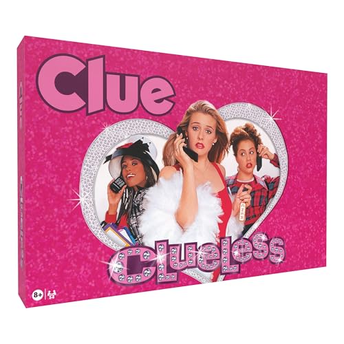 CLUE: Clueless Board Game, Explore, Deduce & Solve the 90's Movie Mystery