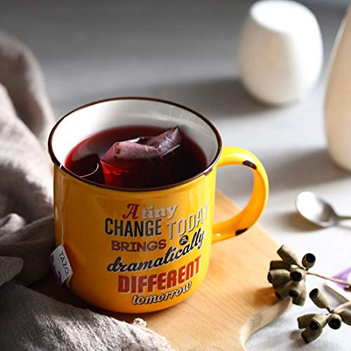 Lifver 18 Oz Coffee Mugs Set Of 4, Large Ceramic Soup Mugs For Coffee, Tea, Retro Style Funny Coffee Mugs With Saying, Housewarming Christmas Gifts, White Elephant Gifts For Adults #TOP5