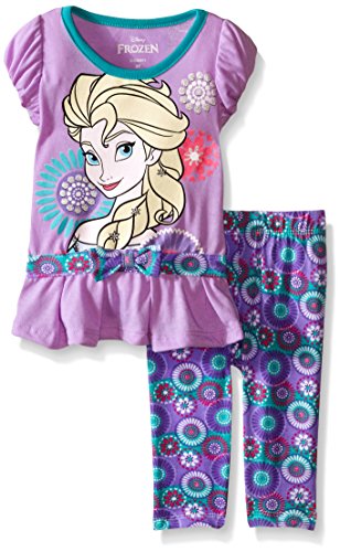 Disney Girls' 2 Piece Elsa Frozen Legging Set