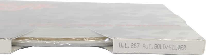 Fita Pinstripe Dupla para Personalização Automotiva Universal Ultra-Lite 0216267 – 0,48 cm x 45,72 m, Autumn Gold Metallic/Silver Metallic