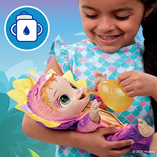 Muñeca Baby Alive Dino Cuties con cabello rubio miniatura 5