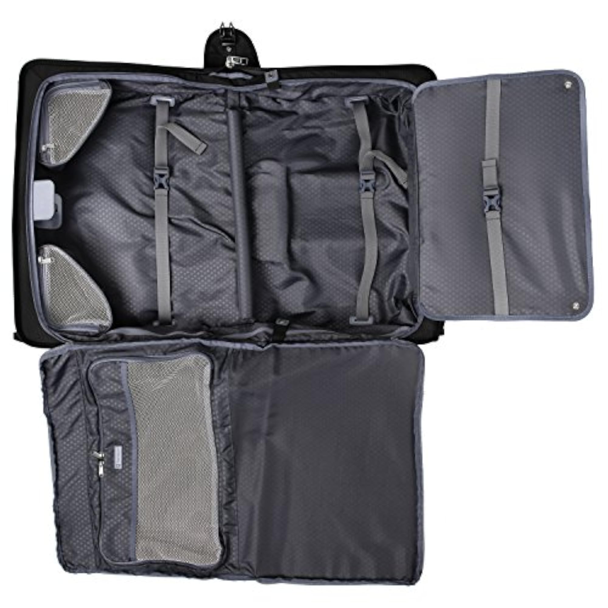 Platinum Elite Carry-On Rolling Garment Bag, Shadow Black
