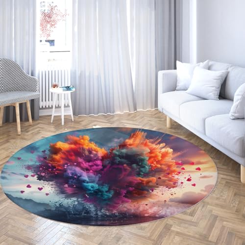 Tapis de la Saint-Valentin décoration intérieure romantique 120cm - 3
