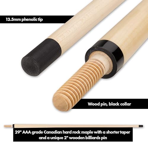 Miniatura 4 de ELITE Taco de rotura prohibido pesado de 27 onzas, taco masivo para romper peso, envoltura de lino irlandés negro, punta fenólica, taco de madera