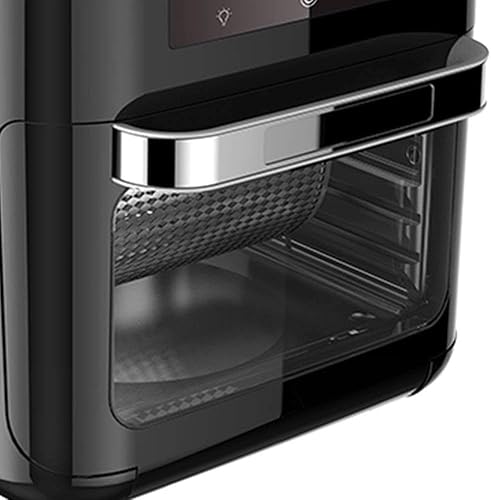 Miniatura 4 de Freidora de aire digital de 10.6 cuartos de galón, horno tostador y cocina sin aceite, 1700 W, pantalla táctil LED, cesta desmontable antiadherente,