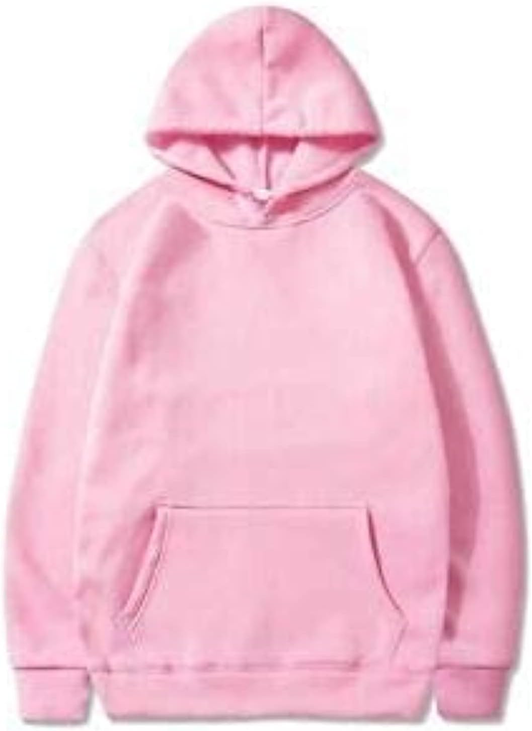 Plain Unisex Casual Hoodie Sweatshirt