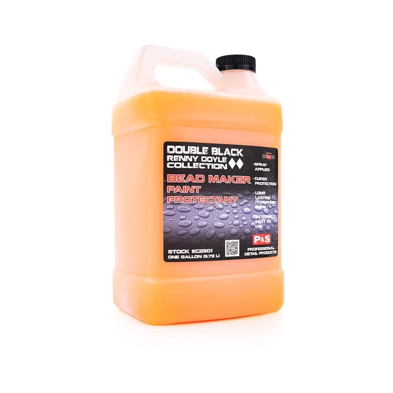 P & S PROFESSIONAL DETAIL PRODUCTS Bead Maker with 4 Eagle Edgeless Microfiber Towels by The Rag Company - Paint Protectant & Sealant, Long Lasting Gloss Enhancement, Hydrophobic Finish (1 Gallon) 1 Gallon + 4 Towels