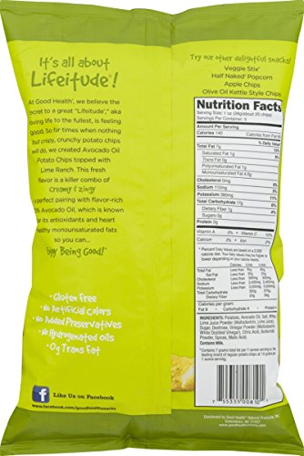 Good Health Avocado Oil Kettle Style Lime Ranch Chips 5 Oz. Bag (3 Bags) #TOP1
