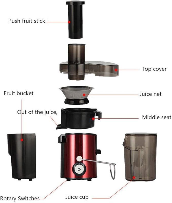 Extractor de Jugos Prensado Frío Boca Ancha 250W para Frutas y Verduras miniatura 3