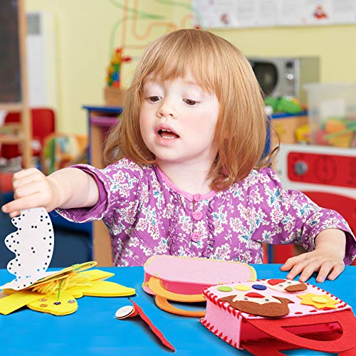 4 Pcs Sewing Kit For Kids, Preschool Educational Toys Kids Sewing Kits Ages 2-8, Toddler Arts And Crafts For Kids Ages 1 2 3 4 5 6 Years Old, Preschool Educational Toys Sewing Kit For Kids #TOP7