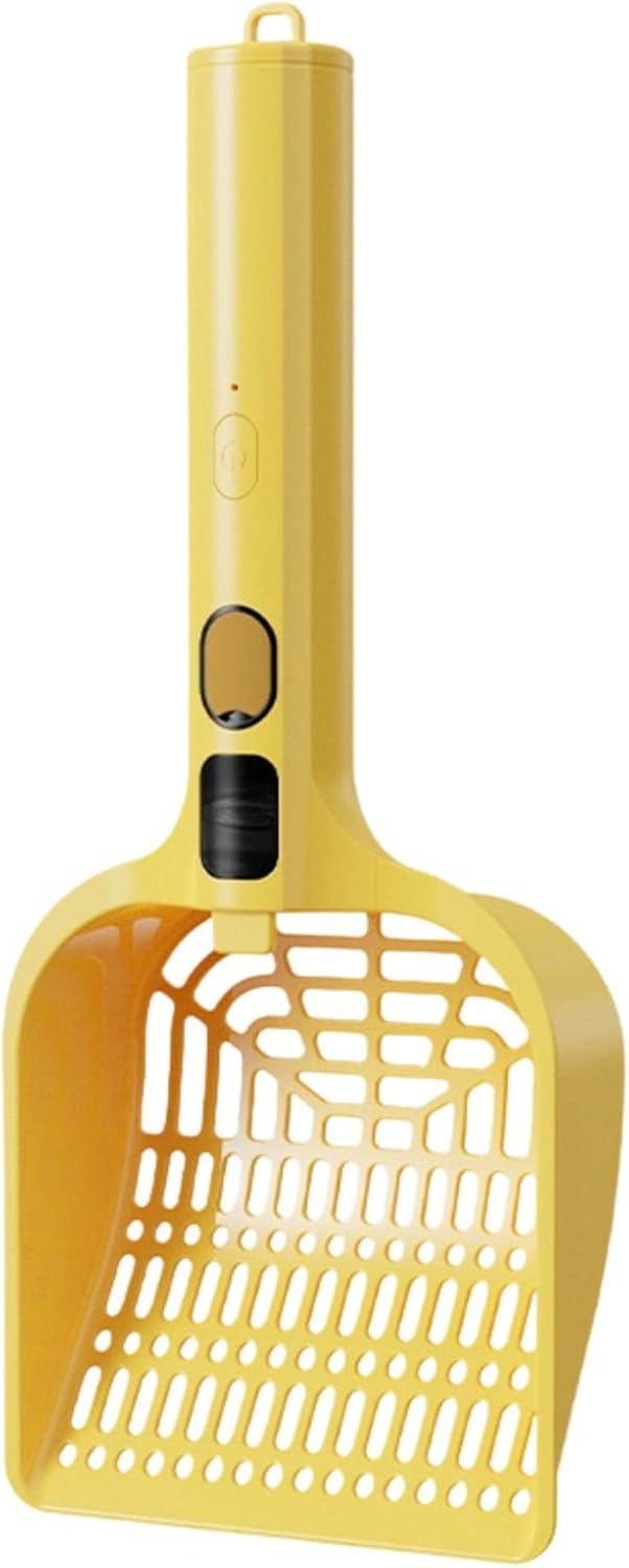 Ergonomic Cats Litter Scooper with Steamy Technology to Bad Smell and Reduce for Efficient Remove Cats Spoon