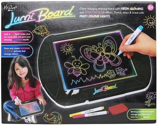 HamleysFR Glow Art Drawing Board, Black