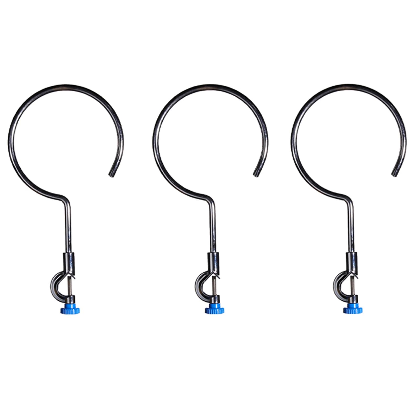 SEIWEI 3 Pcs Lab Support Retort Ring Open Extension Ring Brace with Smooth Surface for Rotating Stand Laboratory Support, Easy to Use (120 mm)