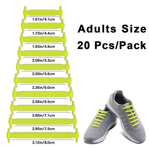 image for HOMAR No Tie Shoelaces for Kids and Adults Stretch Silicone Elastic No