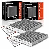A-Premium 2-PC Cabin Air Filter with Activated Carbon Compatible with Ford Mustang 2005-2014,