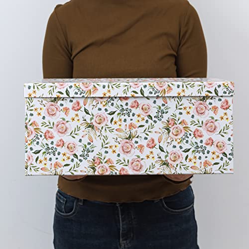 Soul-Lane-Decorative-Storage-Cardboard-Boxes-with-Lids-Summer-Bouquet-Set-of-3-Paperboard-Nesting-Boxes-for-Organizing Soul Lane Decorative Storage Cardboard Boxes with Lids Summer Bouquet Set of 3 Paperboard Nesting Boxes for Organizing