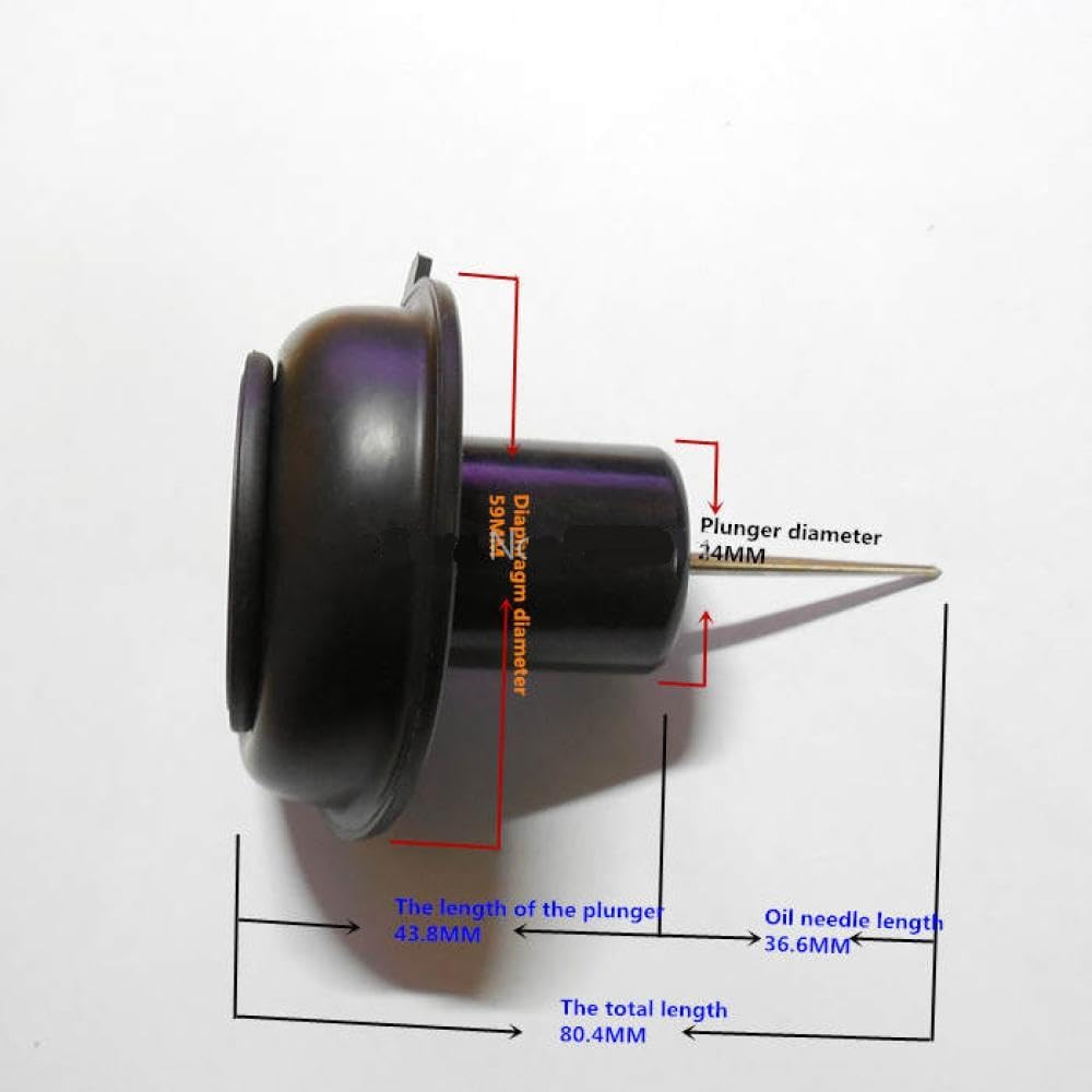24MM Carburetor Vacuum Diaphragm Plunger for 125CC 150CC GY6 Scooter Motorcycle Compatible with PD24 26J HMHonda Replacement Part Plastic Made