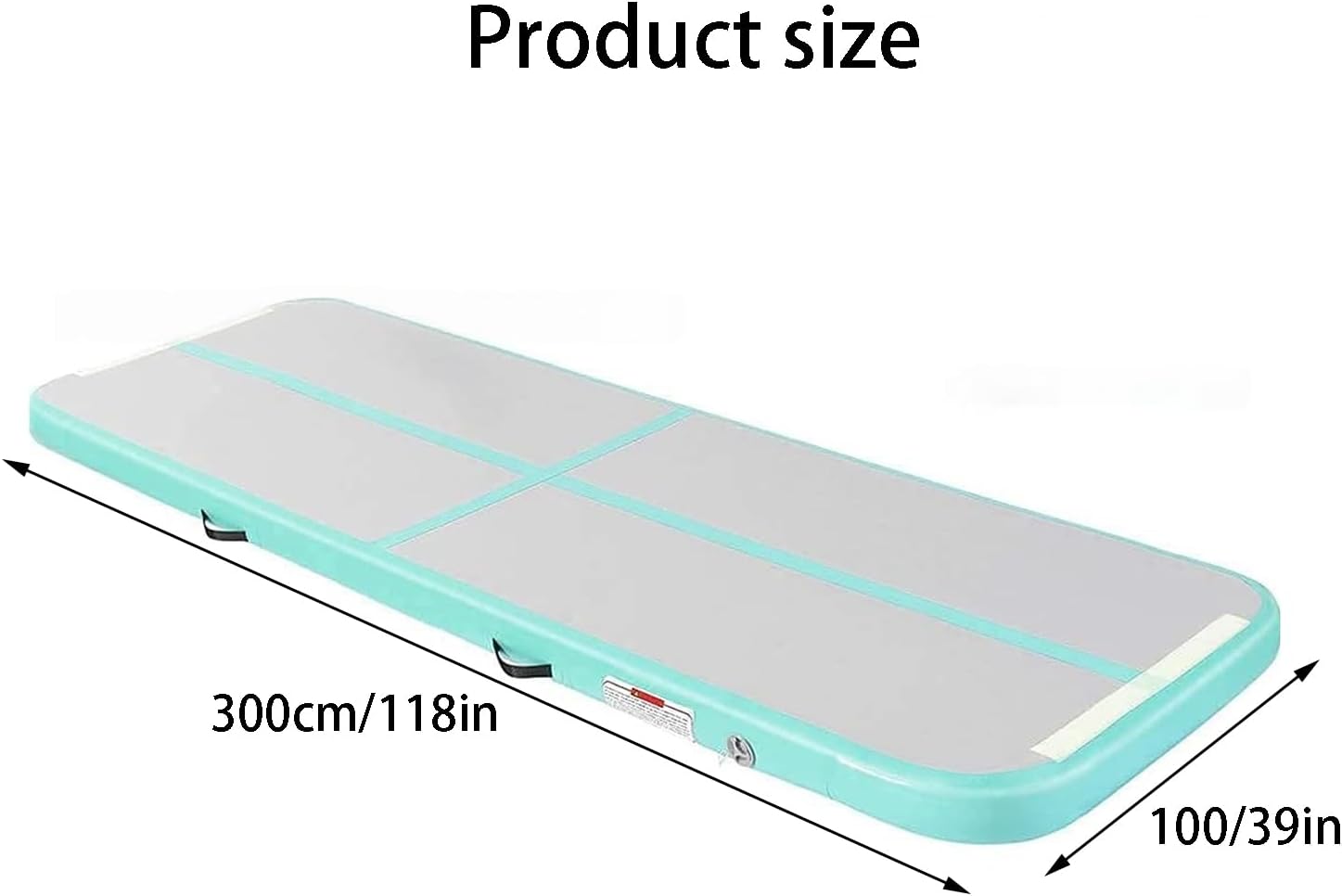 Air Track Air Mat Tumbling Track Tumble with Electric Air Pump for Home Use Tumble Gym Training Beach Park Water (pink)