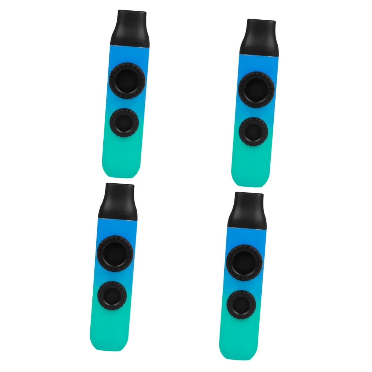 Toyvian Kazoo Kazoo, 4 zestawy podwójnych trąbek Kazoo, z regulowanym dźwiękiem, dla dzieci, Kazoo, Kazoo, Kazoo, Kazoo, Kazoo, Kazoo, Kazoo, Kazoo, Kazoo, Kazoo, Kazoo
