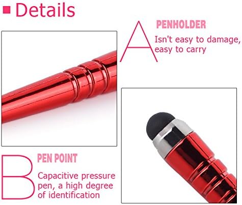 Stylus Pen, IC ICLOVER 10PCS Long Stylus Pen/Touch Screen Pen/Portable Pen for iPhone 4S 5S 5C 6 6Plus 6s Plus/iPad/iPod/Samsung S4 S5 S6 Edge Plus Note 2 3 4 5 (sharp3)