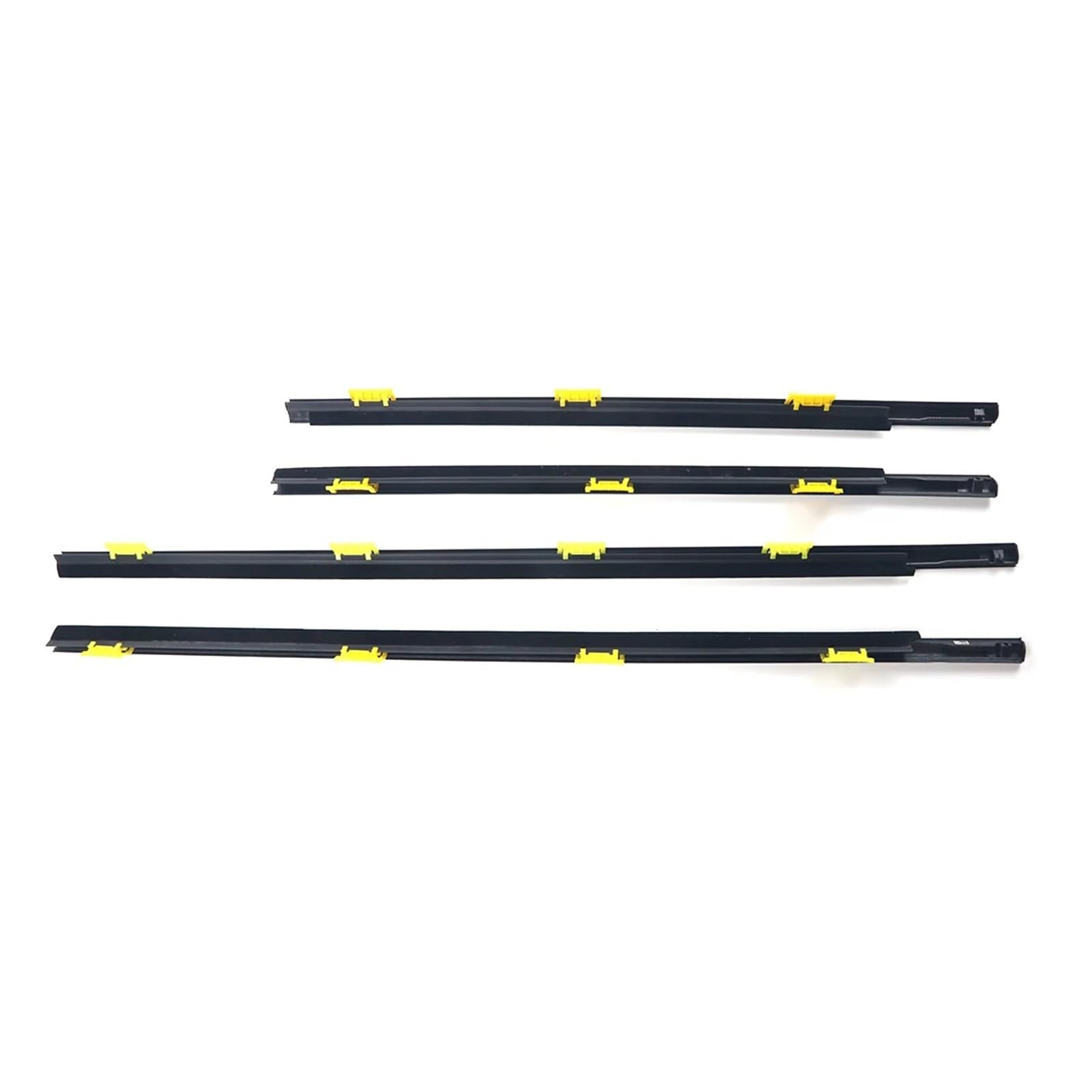 Uussup One Color Rubber Seal Weather Stripping 4Pcs For Cr-V Crv 2002-2006 Waterproof Pressure Sealing Strip Car Accessories Outer Door Windows Rubber Weatherstrip